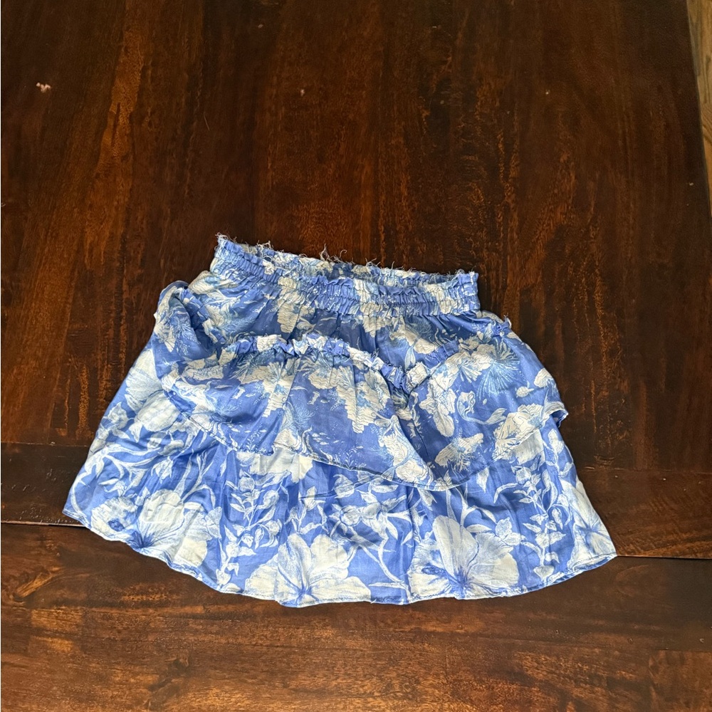 LoveShackFancy  Abrielle Ruffled Mini Skirt - Picture 2 of 3